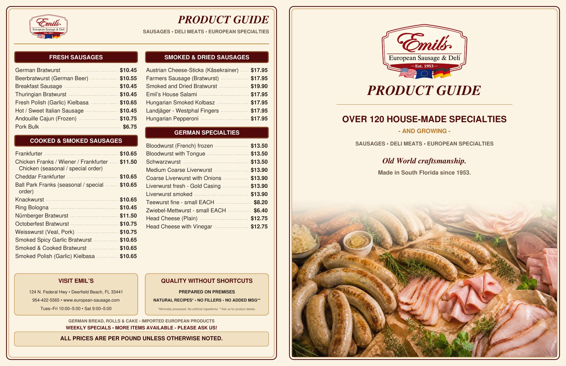 Emil's product guide